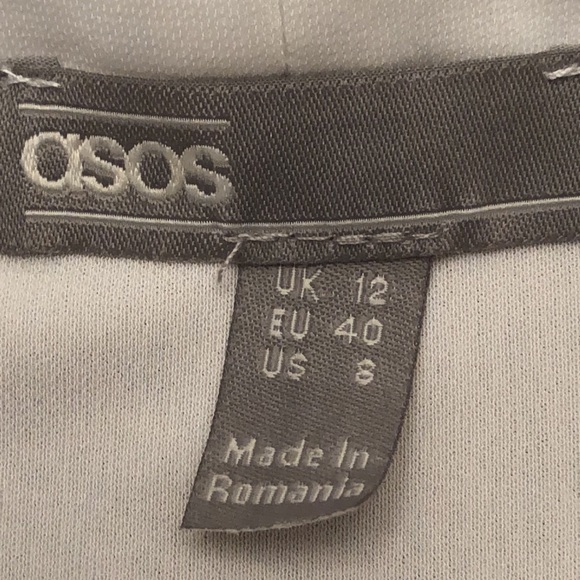 ASOS Ivory Shirt Dress Size 8 - Picture 10 of 10